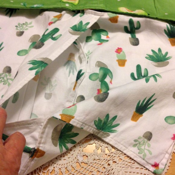 Decorative Home Decor - Avocado and Cacti Accent Pillow Covers - Picture 2 of 6